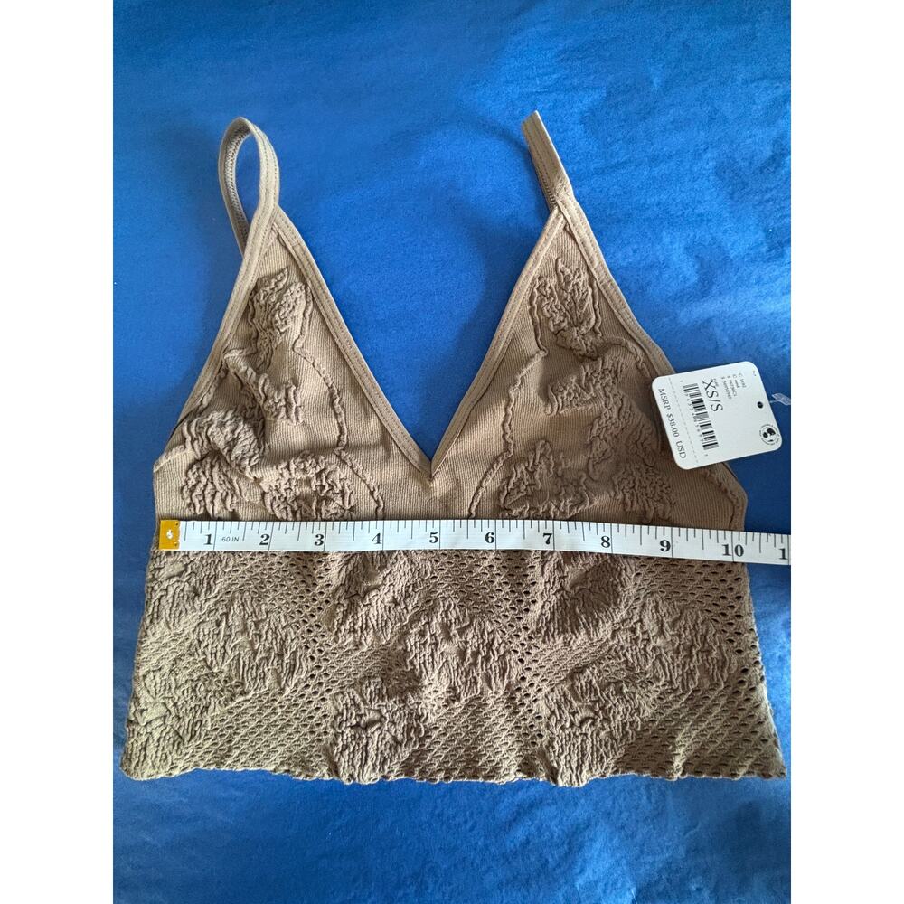 Free People Intimately Candy Seamless Bra XS/Small NEW Sand Color